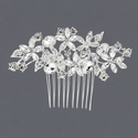 light Luxury Floral Rhinestone Hair Comb