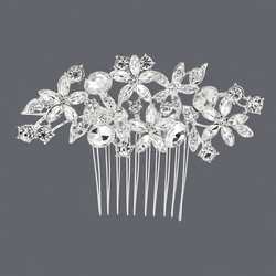 Light Luxury Everyday Silver Hair Comb Hs-J4272s