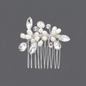 light Luxury Versatile Pearl Rhinestone Hair Comb HS-J807 minimalist Pearl Hair Comb Handmade Wire-Wrapped