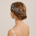 handmade Rhinestone Pearl Hair Comb For Wedding And Hanfu Updo