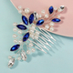 handmade Rhinestone Pearl Hair Comb For Wedding And Hanfu Updo
