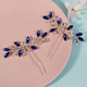handmade Rhinestone Pearl Hair Comb For Wedding And Hanfu Updo