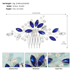 Hs-J7148sblue Single Hair Comb