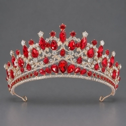 Red Diamond Light Luxury Queen Crown Ts-J3119gred