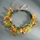 floral Wreath Ribbon Headband Handmade Bridal Hair Accessory