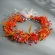 floral Wreath Ribbon Headband Handmade Bridal Hair Accessory