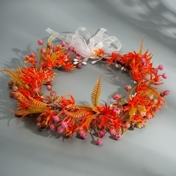 Red Romantic Beach Flower Wreath Hs-J7190red