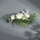 floral Wreath Ribbon Headband Handmade Bridal Hair Accessory