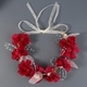 floral Wreath Ribbon Headband Handmade Bridal Hair Accessory