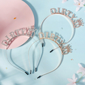 rhinestone Letter Crown Headband For Women