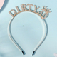 rhinestone Letter Crown Headband For Women