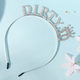 rhinestone Letter Crown Headband For Women