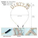 rhinestone Letter Crown Headband For Women