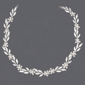 alloy Leaf Pearl Rhinestone Bridal Headband
