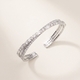 korean Style Minimalist Rhinestone Zircon Stackable Bangle Bracelet