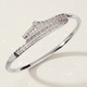 korean Style Minimalist Rhinestone Zircon Stackable Bangle Bracelet