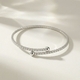 korean Style Minimalist Rhinestone Zircon Stackable Bangle Bracelet