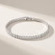 korean Style Minimalist Rhinestone Zircon Stackable Bangle Bracelet