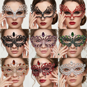 luxury Alloy Diamond-Studded Half-Face Masquerade Mask