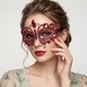 luxury Alloy Diamond-Studded Half-Face Masquerade Mask