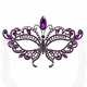 luxury Alloy Diamond-Studded Half-Face Masquerade Mask