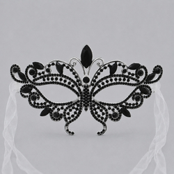 Black Rhinestone Half Maskfs-J151sblk