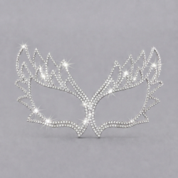 White Diamond Luxurious Bridal Mask Fs-J023