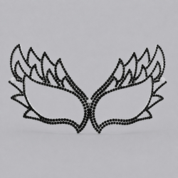 Black Diamond Luxurious Bridal Mask Fs-J023blk