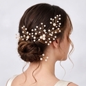 pearl Versatile Daily Hairpin Set (7-Piece Set) handwoven Pearl Hairpin Set Bridal Evening Updo Accessory