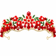 vintage Pearl Floral Bridal Crown