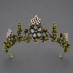 Antique Gold Forest-Style Versatile Crown Ts-J3192