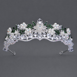 Silver Clear Crystal Crown Ts-J3262s