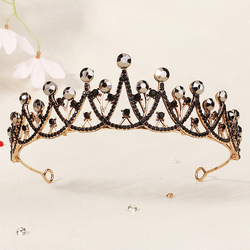 Dark Hollow Rhinestone Crown Ts-J2593agblk