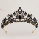 dark Alloy Rhinestone Crown Halloween Ball Headpiece