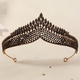 dark Alloy Rhinestone Crown Halloween Ball Headpiece