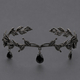 dark Alloy Rhinestone Crown Halloween Ball Headpiece