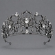 dark Alloy Rhinestone Crown Halloween Ball Headpiece