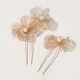 gold Pearl Hollow Flower Hairpin Set french Romantic Forest-Style Pearl Hollow Flower Hairpin Set