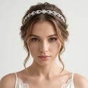 silver Commuter Versatile Headband TS-J3103S minimalist Rhinestone Thin Headband Korean Style Hair Accessory