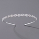 silver Commuter Versatile Headband TS-J3103S minimalist Rhinestone Thin Headband Korean Style Hair Accessory