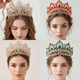 light Luxury Diamond-Studded Bridal Wedding Crown Tiara