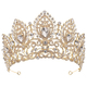 light Luxury Diamond-Studded Bridal Wedding Crown Tiara