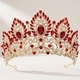 light Luxury Diamond-Studded Bridal Wedding Crown Tiara