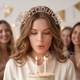 rhinestone Letter Headband For Women Birthday Party