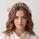 rhinestone Letter Headband For Women Birthday Party