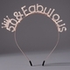 rhinestone Letter Headband For Women Birthday Party