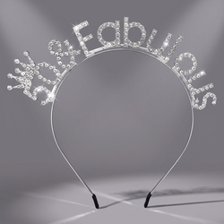 Silver 50Th Birthday Letter Headband Ts-J3372s