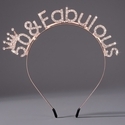 rhinestone Letter Headband For Women Birthday Party