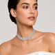 multi-Row Rhinestone Clavicle Necklace