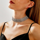 multi-Row Rhinestone Clavicle Necklace